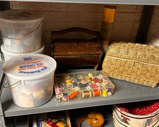 Sewing, embroidery, and knitting items! LOTS! 