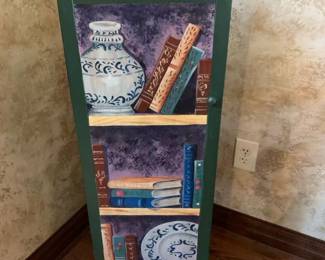 Painted storage cabinet 15x9x40