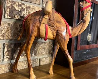 I'm told this proud camel is of olive wood
