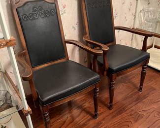 Captain's chairs from dining suit