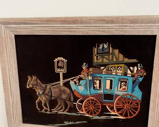 Oil painting on velvet 