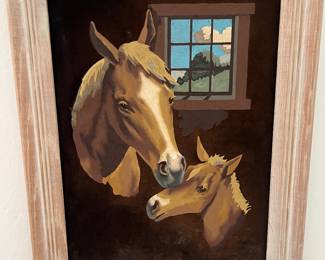 Oil painting on Velvet 