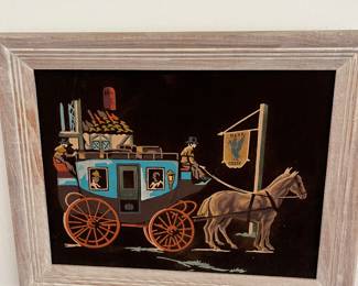 Oil painting on velvet 