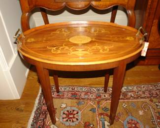 Italian inlaid serving table/tray