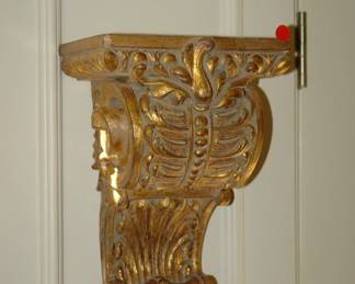 gold gilt shelf bracket