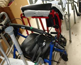 Walkers, wheelchairs, etc