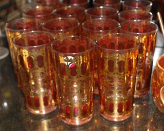 Mid-Century Modern high ball glasses