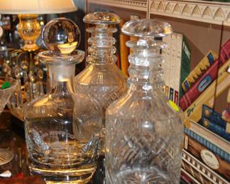 Glass decanters
