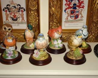 Porcelain birds by Andrea