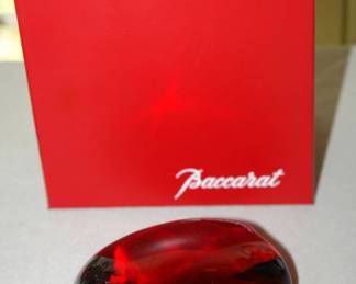 Baccarat glass apple