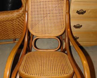 French caned rocker