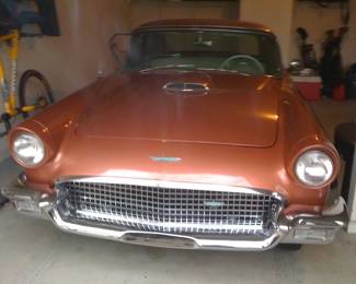 1957 Thunderbird - almost all original - hardtop Inc.  Not at house - Please make arrangements to see it after the sale with David (404) 683-2177.