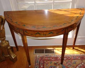 Demilune table