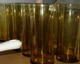 Vintage '70's style drinking glasses