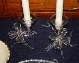 Frabel Studios Glass Candle Sticks