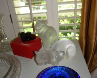 Lalique cats 