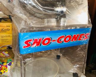 Never Used Sno-Cone Machine