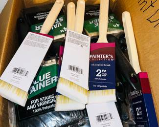 New paint brushes