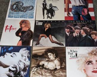 Lot 171: Record albums to include The Beatles, Bruce Springsteen, Billy Joel, Tina Turner, Madonna, Carly Simon, Dan Fogelberg and various others
