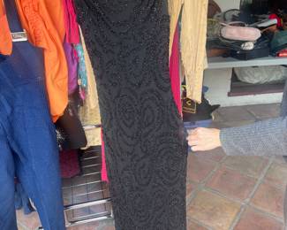 VINTAGE EVENING GOWN - BEADED