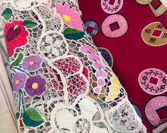 Gorgeous Asian Silk & Lace Fabrics