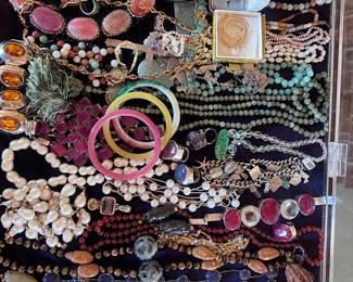 We have 3 jewelry cases and 3 full tables of just amazing gems n jewelry! Someone fan me, PLEASE!!!!