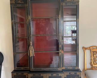 Vintage Chinrosorie Style cabinet, called painting called ‘Japaned ’