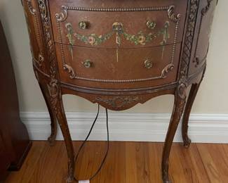 Pair Hand Decorated Vintage night tables