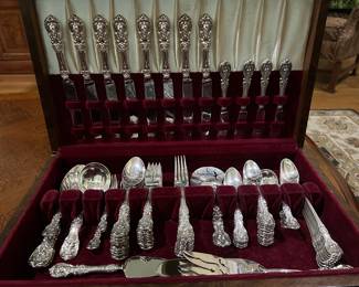 Eight piece place setting, Reed & Barton sterling