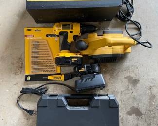 Dewalt Power Tools, Batteries, And Storage Containers