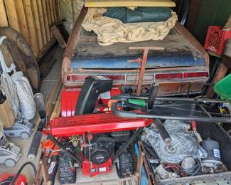 1970 AMX- Does not run. Engine out in pieces, project car. Comes with lots of parts. 