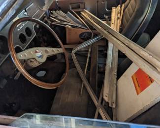 1970 AMX- Does not run. Engine out in pieces, project car. Comes with lots of parts. 