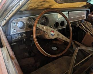 1970 AMX- Does not run. Engine out in pieces, project car. Comes with lots of parts. 