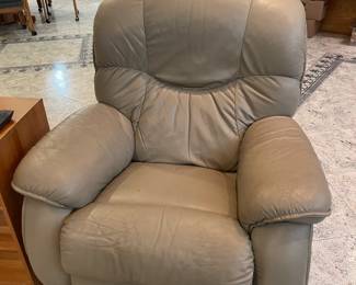 Beige leather chair AS IS $80
