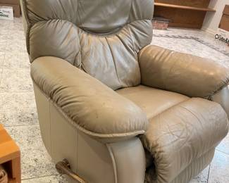 Beige leather chair AS IS $80