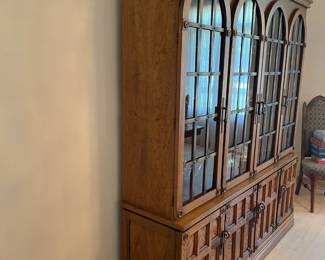 Stanley furniture china cabinet 72" wide, 17" deep 79" tall $250