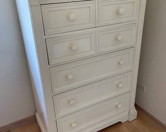 Lexington white dresser 36"x19"x49" $200