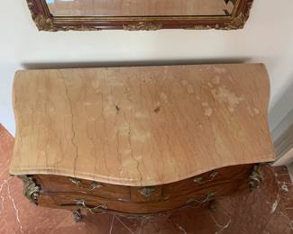 Antique French Louis XV Bombay Commode AS IS $500, 40" X 19.5" X 33" 
