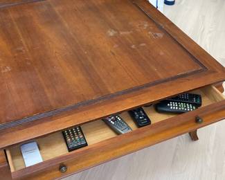 Coffee table with drawer AS IS 40"x40"x17" $80