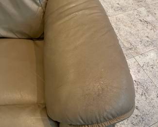 Beige leather chair AS IS $80