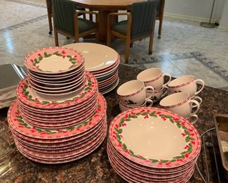 Christmas china set