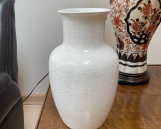 White ceramic vase