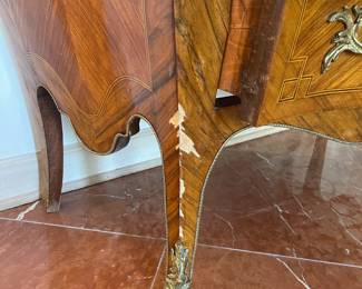 Antique French Louis XV Bombay Commode AS IS $500, 40" X 19.5" X 33" 