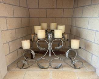 Metal candle holder 