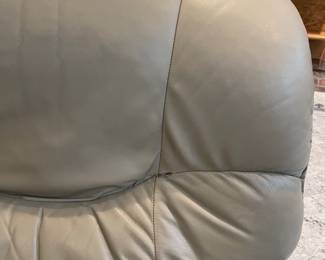 Beige leather chair AS IS $80