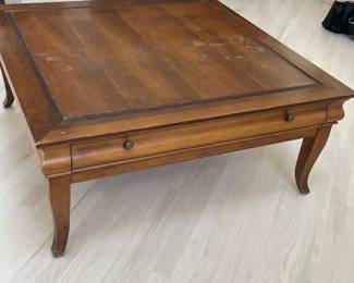 Coffee table with drawer AS IS 40"x40"x17" $80