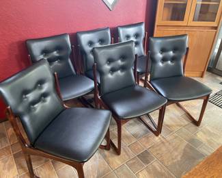 Set of Six Scan Design dining chairs 