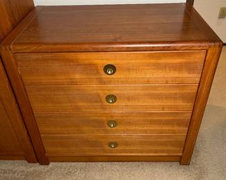 Teak scan design dresser 