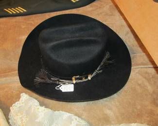Men's Stetson black cowboy hat 7-5/8