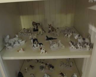 Cute dog figurines